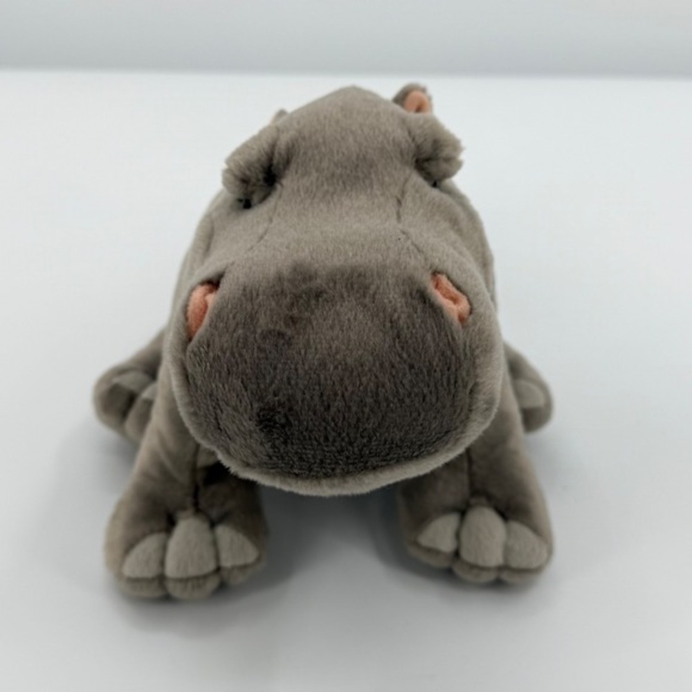 Wild Republic Hippo‎ Plush Stuffed Animal 12" Gray Safari Wildlife sustainable